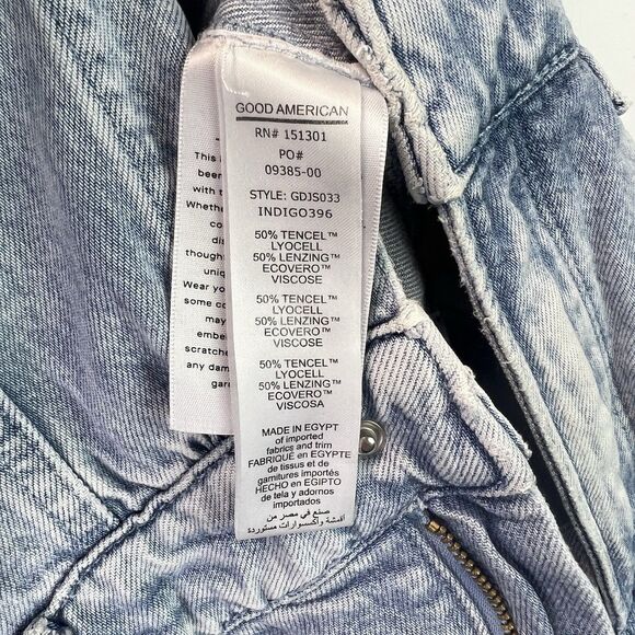 Good American Weightless Jumpsuit Denim Romper One Piece Size 2 - Picture 9 of 11